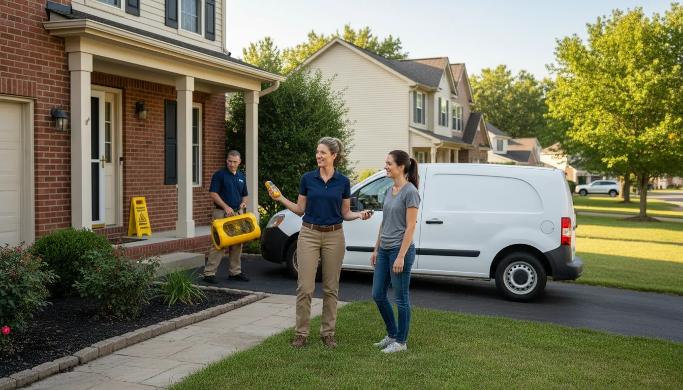Residential water damage restoration in Dodge, NE